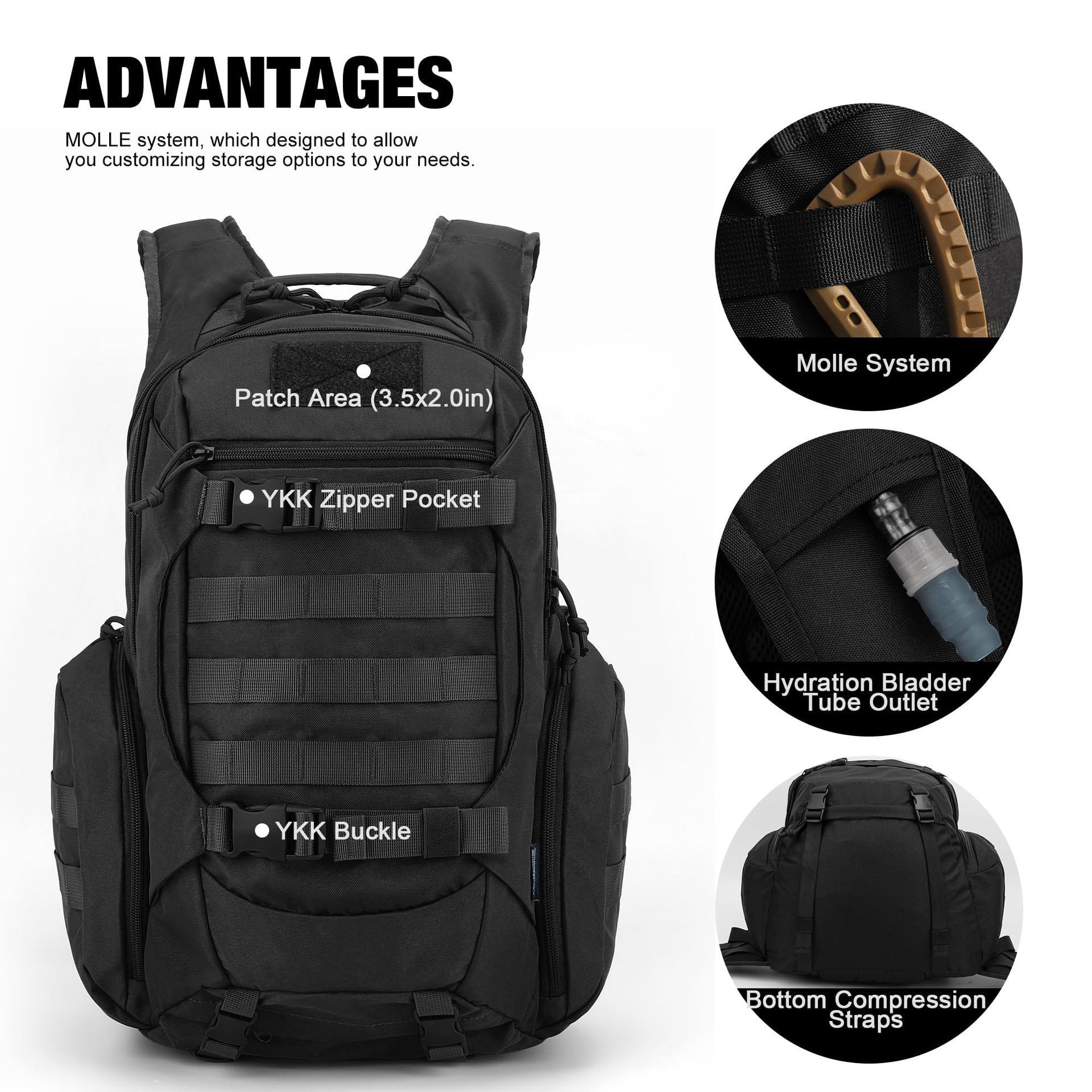 กระเป๋าเป้สะพายหลัง QX Tactica - Backpacks บทวิจารณ์และราคา