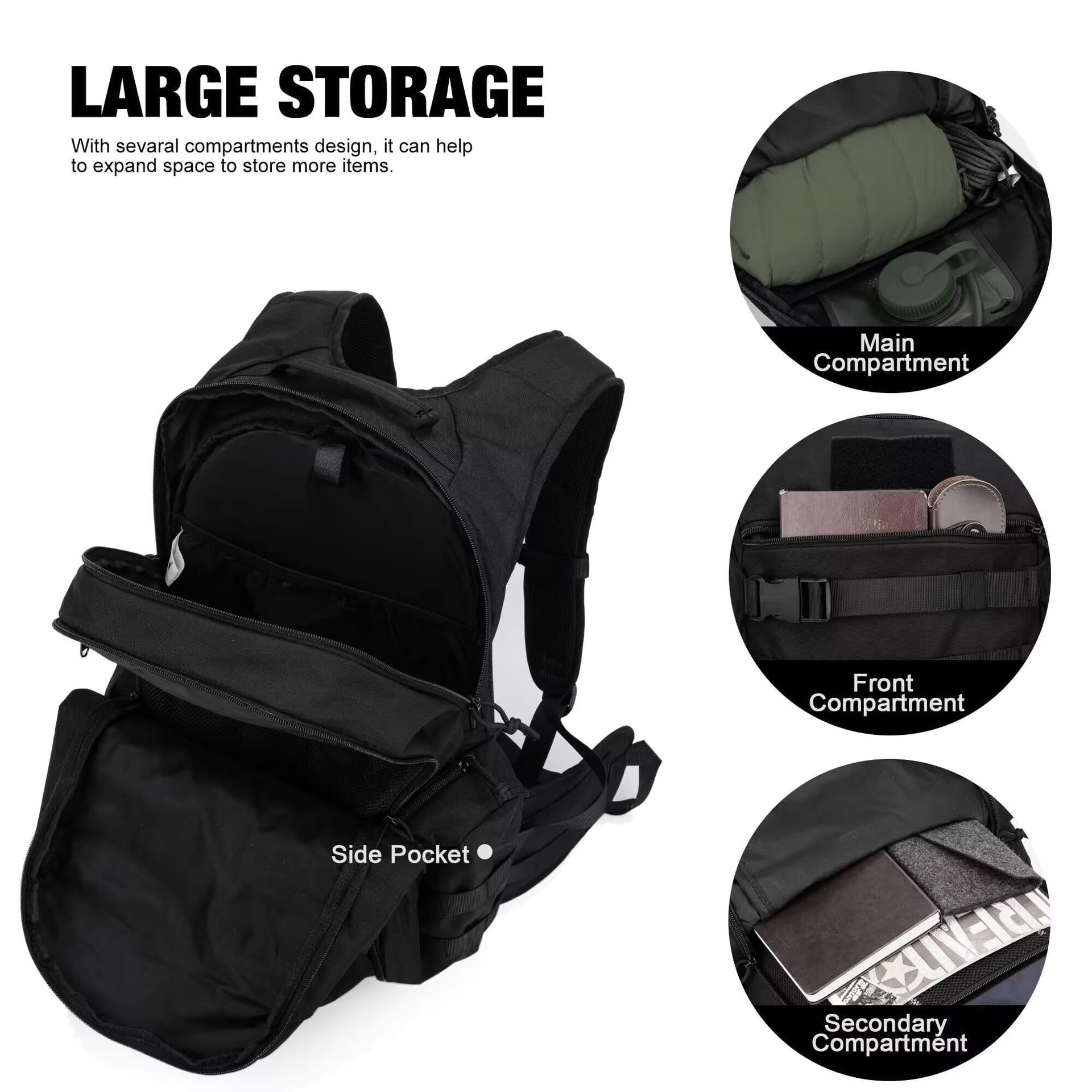 กระเป๋าเป้สะพายหลัง QX Tactica - Backpacks บทวิจารณ์และราคา