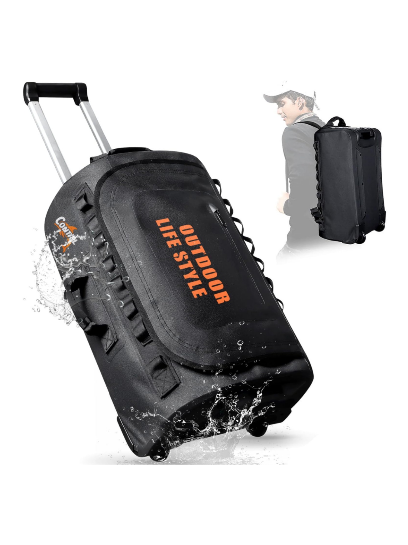 48/95 Rally Wheeled Diving Bag - Foldable Rolling Luggage Bag บทวิจารณ์และราคา