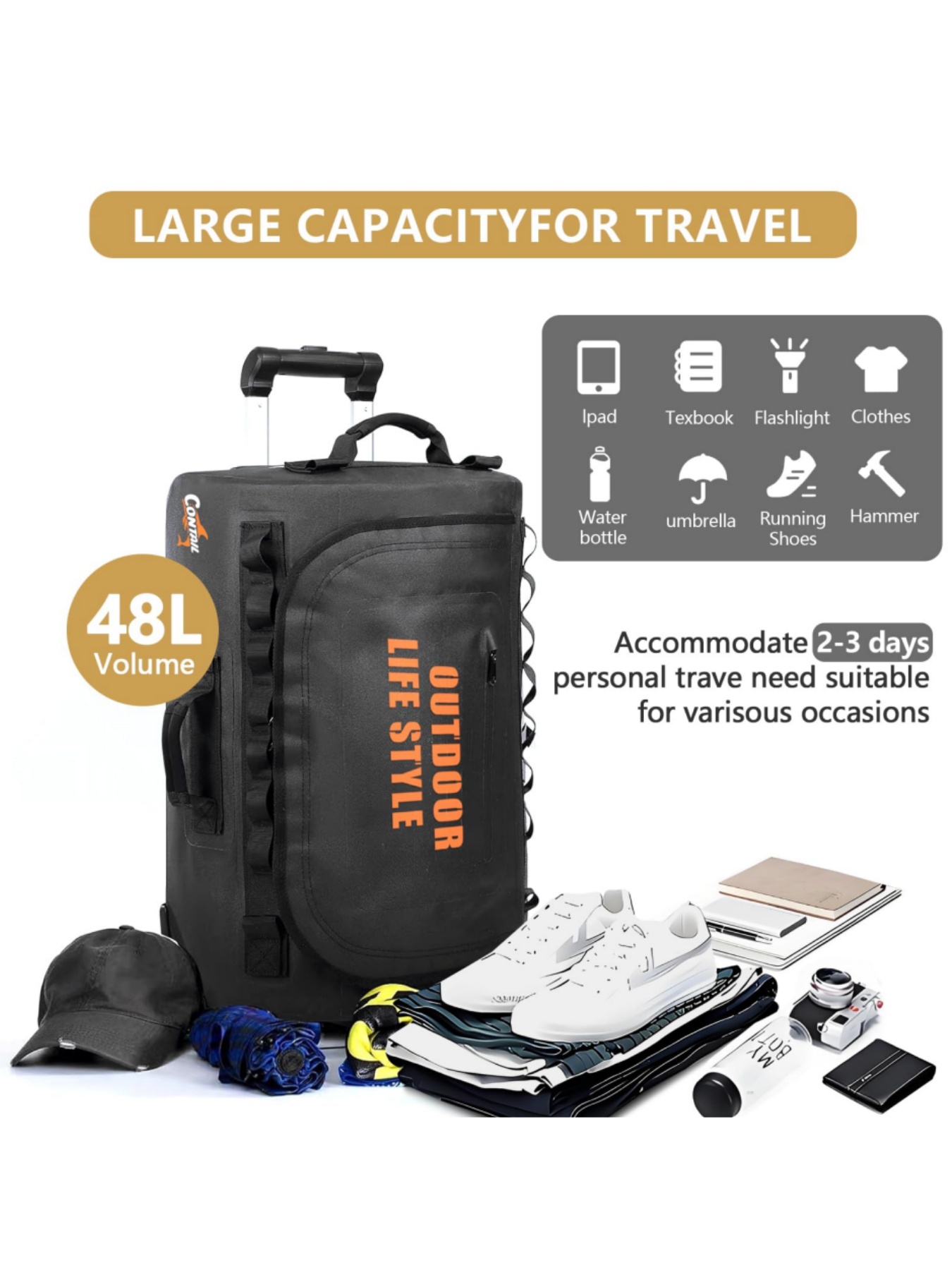 48/95 Rally Wheeled Diving Bag - Foldable Rolling Luggage Bag บทวิจารณ์และราคา
