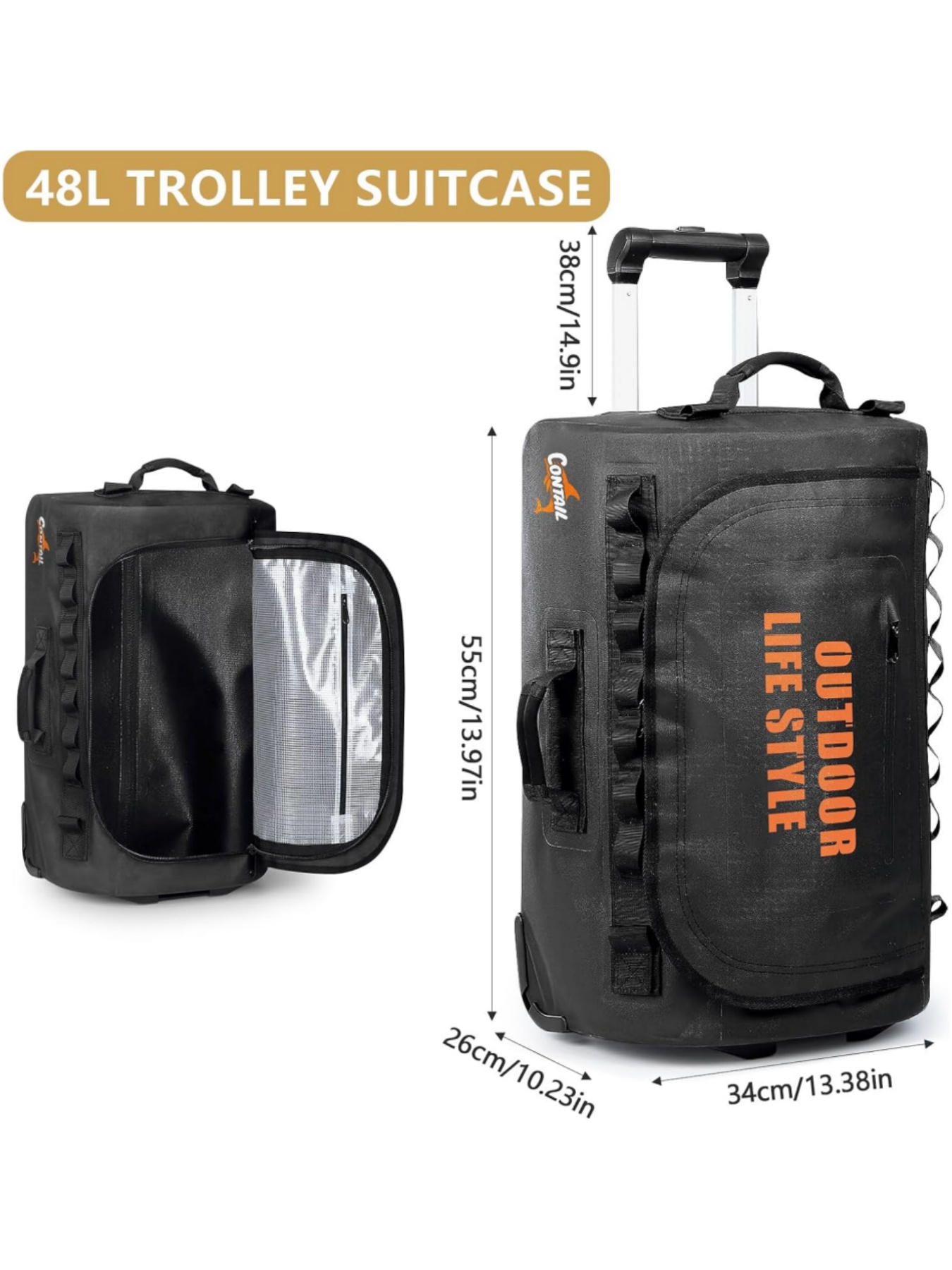 48/95 Rally Wheeled Diving Bag - Foldable Rolling Luggage Bag บทวิจารณ์และราคา