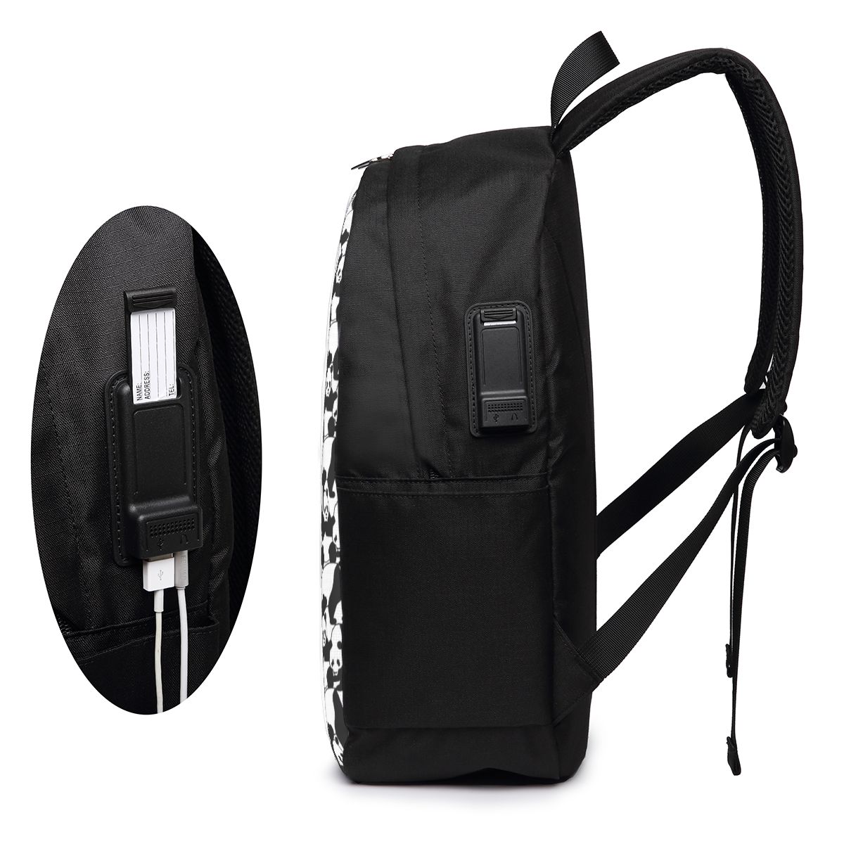 แพนด้าแพทเทิร์นกระเป๋าเป้สะพาย - Backpacks บทวิจารณ์และราคา